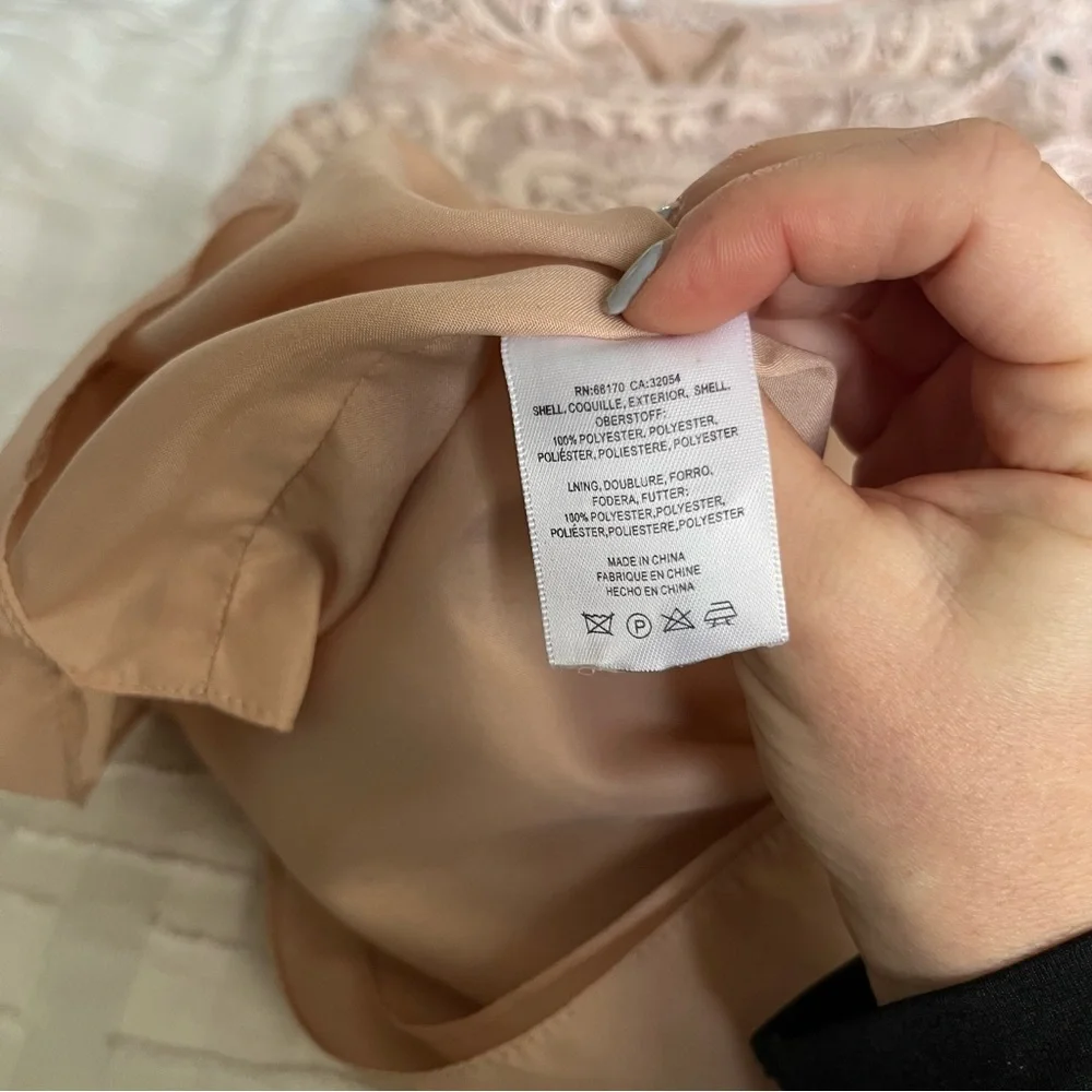 Jenny Yoo Lace Midi Dress - Size 2 Blush from Anthropologie - Picture 12 of 13